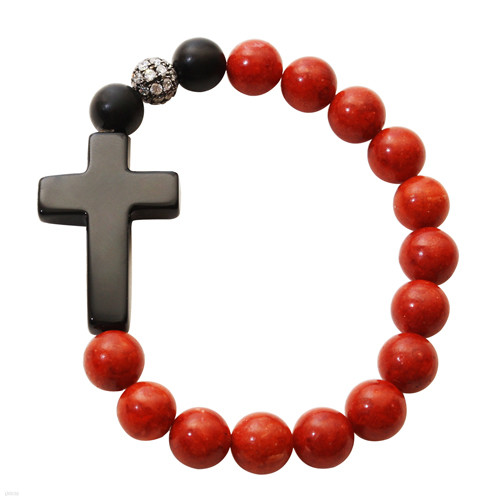 Sideways cross rosary