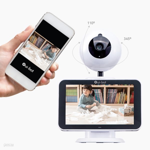 상하좌우 사각지대없는 홈 CCTV 일체형 홈캠 웹캠 위봇