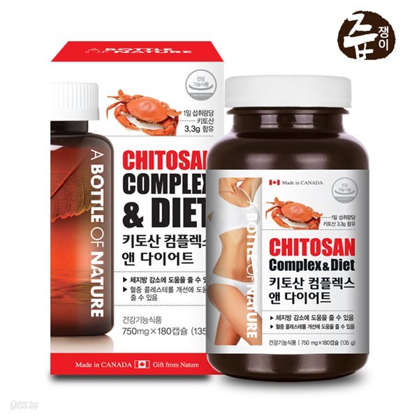 즙쟁이 키토산 컴플렉스 앤 다이어트 180정
