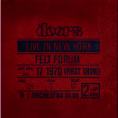 Doors — Live In New York 앨범 커버