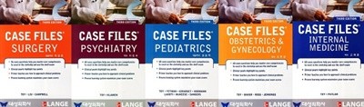 Case Files 세트 (3/E) (Surgery+Psychiatry+Pediatrics+Obstetrics &amp Gynecology+Internal Medicine) [전5권]