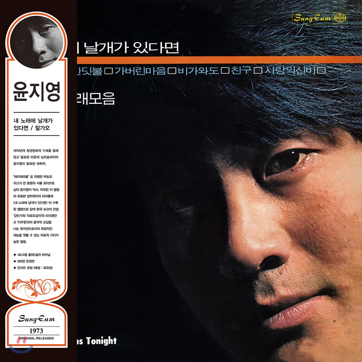 윤지영 - 내 노래에 날개가 있다면 / 잘가오 [블랙 LP]