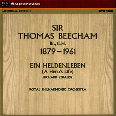 Thomas Beecham — R. 슈트라우스: 영웅의 생애 (R. Strauss: Ein Heldenleben) - Thomas Beecham 앨범 커버
