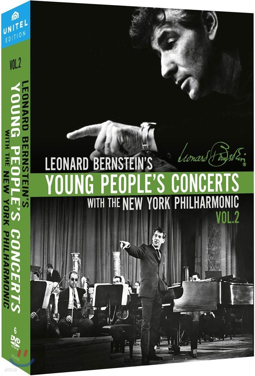 Leonard Bernstein 레너드 번스타인 청소년 음악회 2집 (Young People&#39;s Concerts Vol. 2) [6DVD]