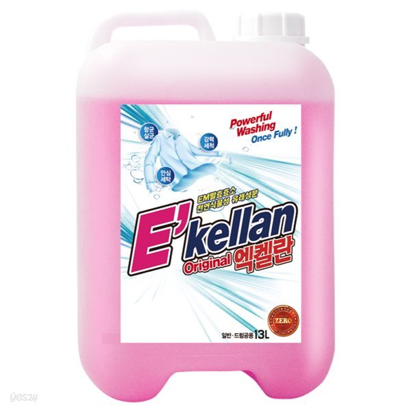 [공장직영] 엑켈란 대용량 오리지널 액체세제(겸용) 13L 1개/ 세탁세제 세제
