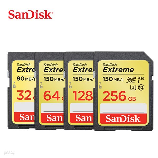샌디스크 EXTREME SDXC UHS-I 카드 4K 90~150MB/s