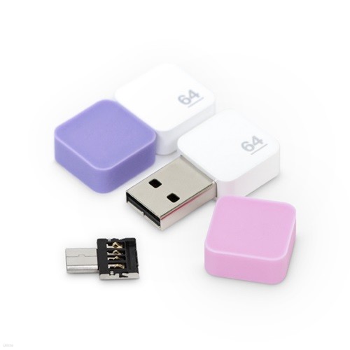[10개이상구매시 무료인쇄][메모렛] 소프티 플러스 64G C타입 OTG USB메모리