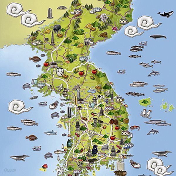 대한민국지도 [150피스/직소퍼즐/교육/PL290]