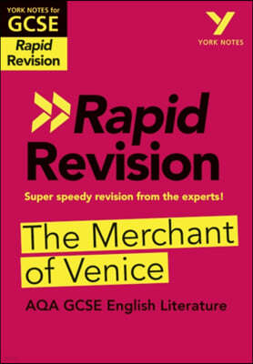 York Notes for AQA GCSE (9-1) Rapid Revision Guide: The Merchant of Venice - catch up, revise and be ready for the 2025 and 2026 exams