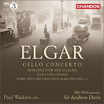 Andrew Davis / Paul Watkins 엘가: 첼로 협주곡, 서주와 알레그로, 현을 위한 엘레지, 위풍당당한 행진곡 (Elgar: Cello Concerto)