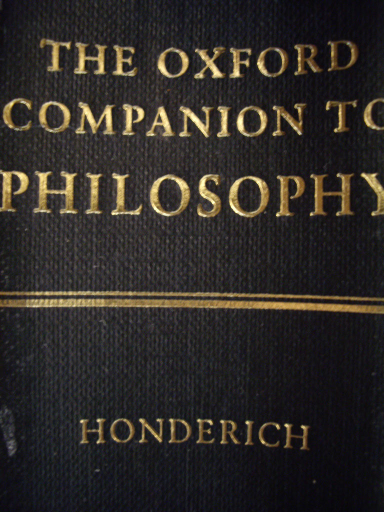 The Oxford Companion to Philosophy (Hardcover)