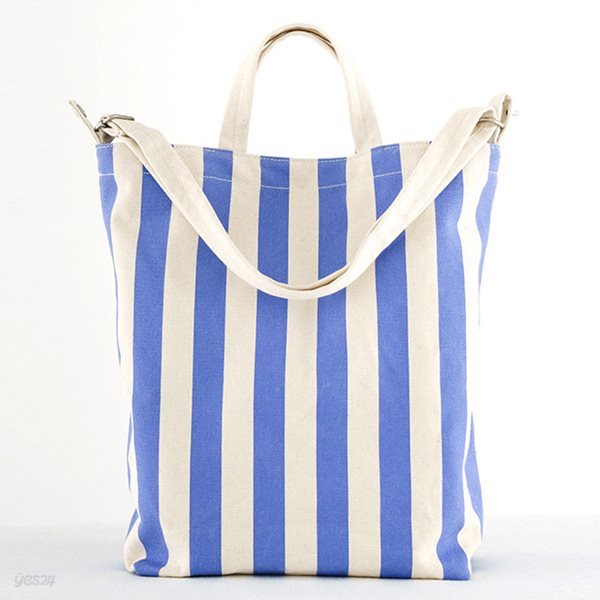 [바쿠백] 덕백 캔버스 토드백 Cornflower Stripe