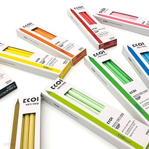 에코아이 색종이 색연필 10개입