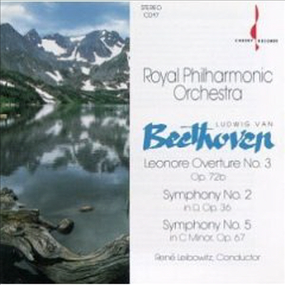 베토벤 : 교향곡 2, 5번 (Beethoven : Symphony No.2 Op.36, No.5 Op.67)(CD) - Rene Leibowitz