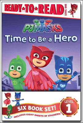 Pj Masks Ready-To-Read Value Pack: Time to Be a Hero; Pj Masks Save the Library!; Owlette and the Giving Owl; Gekko Saves the City; Power Up, Pj Masks