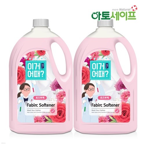 이거어때 섬유유연제 (로즈부케향 2.5L 2개)/섬...