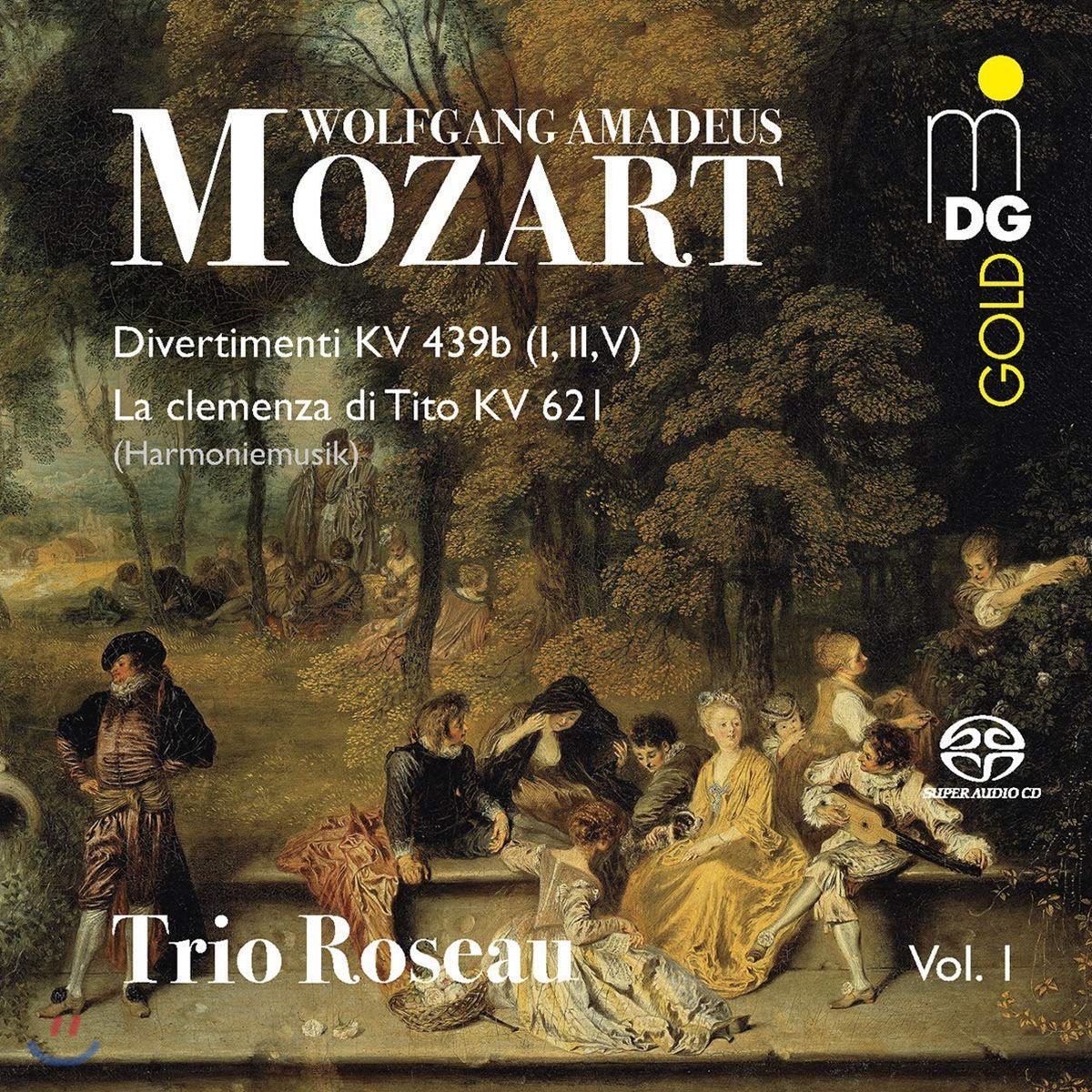 Trio Roseau 모차르트: 목관 트리오 연주집 - 디베르티멘토 K489b 중 1, 2, 5번, `티토의 자비` 모음곡