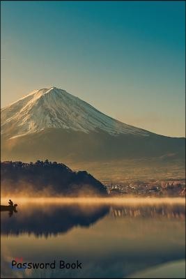 Password Book: Include Alphabetical Index with Mount Fuji Lake Kawaguchik Sunrise Vintage