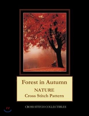 Forest in Autumn: Nature Cross Stitch Pattern