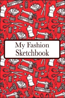 My Fashion Sketchbook: Fashion Croquis Sketchbook Female Figure Template Easily Sketch on Large Figure Template Accompanied by Dot Grid Pages