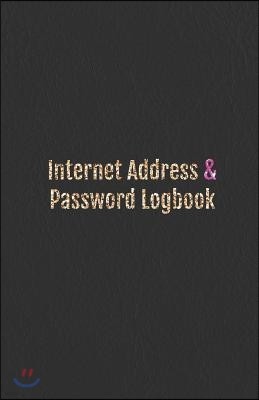 Internet Address & Password Logbook: Internet Address & Password Organizer with Table of Contents (Leather Design Cover) 5.5x8.5 Inches