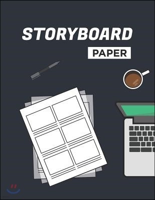 Storyboard Paper Sketchbook: 150 Pages Professional Storyboard 8.5 X 11