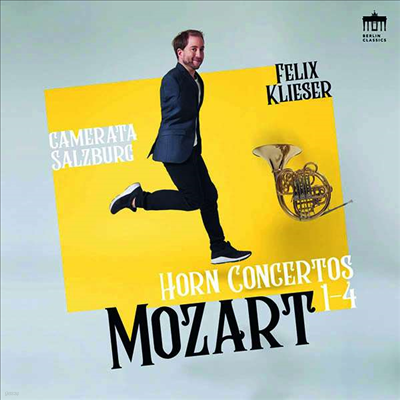 Felix Klieser — 모차르트: 호른 협주곡 전곡 1 - 4번 (Mozart: Complete Horn Concertos Nos.1 - 4) - Felix Klieser 앨범 커버