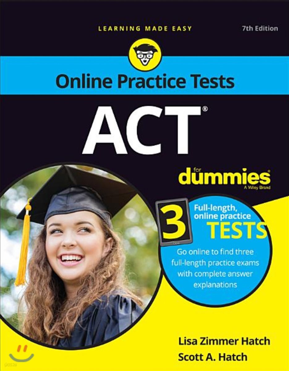 ACT for Dummies: Book + 3 Practice Tests Online + Flashcards