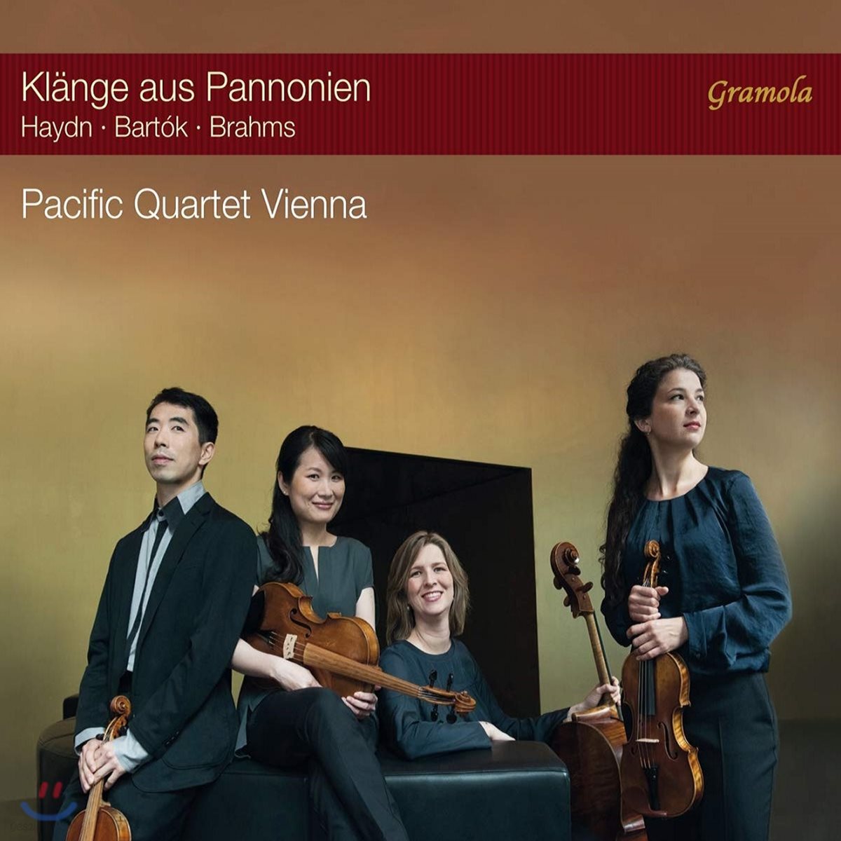 Pacific Quartet Vienna 하이든: 현악사중주 2번 / 브람스: 현악사중주 2번 / 바르톡: 현악사중주 2번 (Klange aus Pannonien - Haydn / Bartok / Brahms)