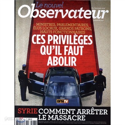 Le Nouvel Observateur (주간) : 2012년 06월 07일자