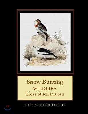 Snow Bunting: Wildlife Cross Stitch Pattern