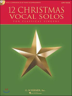 12 Christmas Vocal Solos - Low Voice (Book/Online Media)