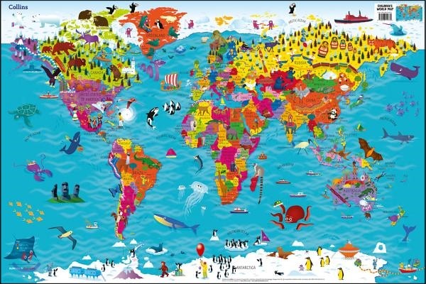 A Collins Children's World Wall Map