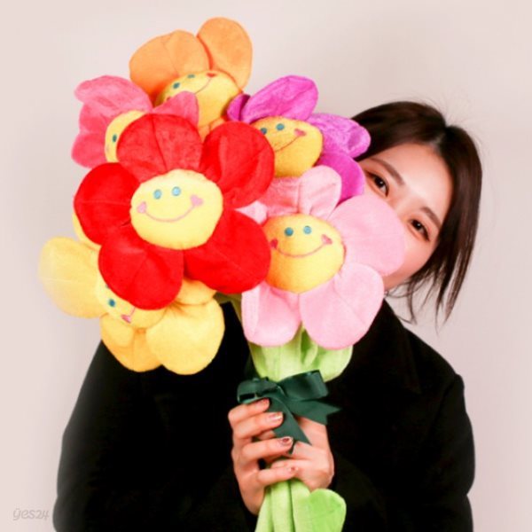 [SNS대란] 갓샵 스마일꽃인형 장미 플라워 봉제 꽃인형