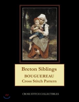 Breton Siblings: Bouguereau Cross Stitch Pattern