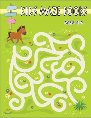 Kids Maze Books Ages 5-7: Challenging Mazes for Solving Skills and Boosts Your Child's Confidence