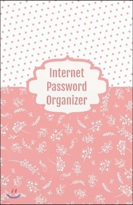 Internet Password Organizer: Keep Track of Your Internet Usernames, Passwords, Web Addresses and Emails (Leather Design Cover), 5.5x8.5 Inches