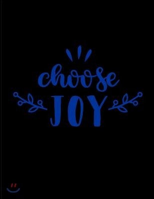 Choose Joy: Inspirational Dotted Journal Notebook