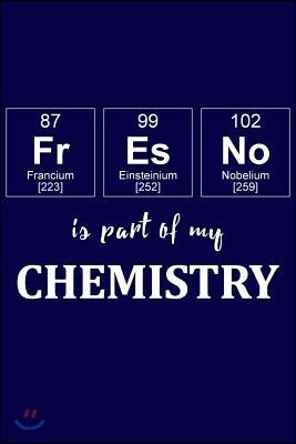 Independently Published Fresno Is Part of My Chemistry: A Periodic Table Inspired Us Cities Matte Soft Cover Notebook Journal to Write In. Blank Lined Pages, Ideal for Chemis
