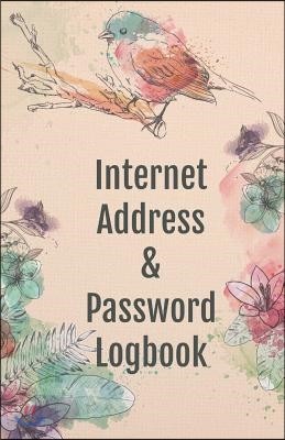 Internet Address & Password Logbook: Internet Address & Password Organizer with Table of Contents 5.5x8.5 Inches