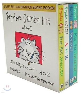 Boynton's Greatest Hits the Big Blue Box (Boxed Set): Moo, Baa, La La La!; A to Z; Doggies; Blue Hat, Green Hat