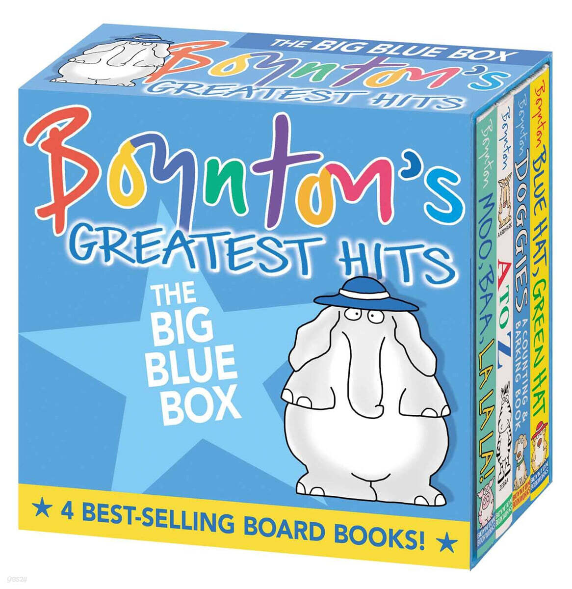 Boynton's Greatest Hits the Big Blue Box (Boxed Set): Moo, Baa, La La La!; A to Z; Doggies; Blue Hat, Green Hat