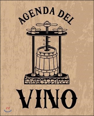 Agenda del vino: Un diario per le degustazioni degli amanti del vino marrone 0116