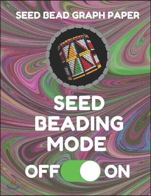 Seed Bead Graph Paper: Book for Designing Seed Beading Patterns, 8.5 by 11 Inches, Large Size, Funny Mode Dark Swirl Cover
