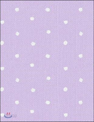 Lavender Lined Notebook: Cute Purple Lavender Polka Dot Lined Composition Notebook Blank Journal Diary Notepad - Birthday Gift for Women - Spri
