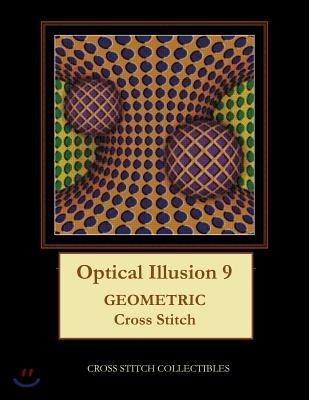 Optical Illusion 9: Geometric Cross Stitch Pattern