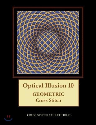 Optical Illusion 10: Geometric Cross Stitch Pattern