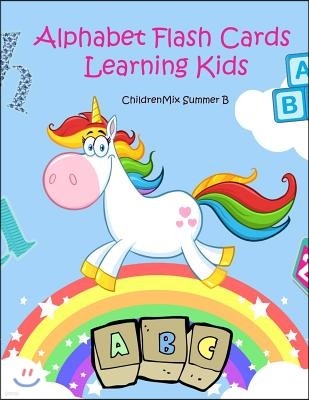 Alphabet Flash Cards Learning Kids: ABC Vocabulary flash cards: - A to Z English Vocabulary books. Fun activities for kids ages 4-8, toddlers, Prescho