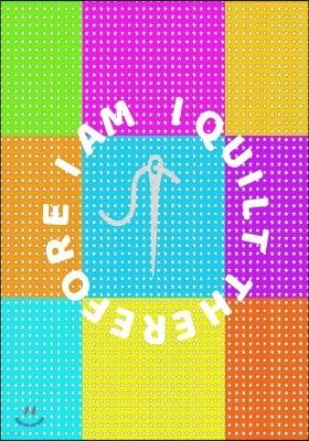 I Quilt Therefore I Am: 7x10 Softcover Book with Hexagon Graph Paper for Designing Quilt Patterns