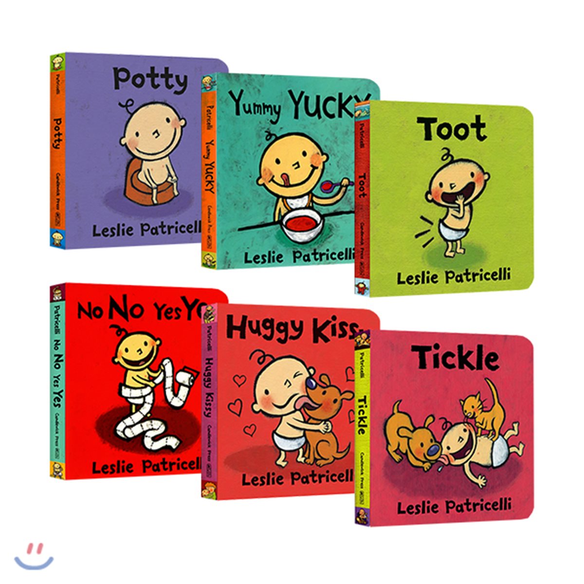우리 아기 생활 그림책 원서 보드북 6종 세트 : Leslie Patricelli 6 Boardbooks Set